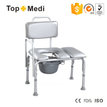 Topmedi Bathroom Accessories Bath Bench Commode Chair with Backrest